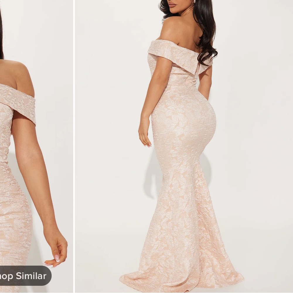 Fashion Nova Hollie Textured Gown